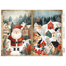 Декупажна карта Різдвяна казка #722, 21x29,7см, Фабрика Декору