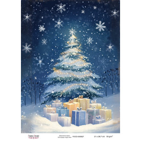 Декупажная карта Рождественная сказка, #827, 21x29,7см, Фабрика Декору