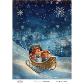 Декупажная карта Рождественная сказка, #831, 21x29,7см, Фабрика Декору