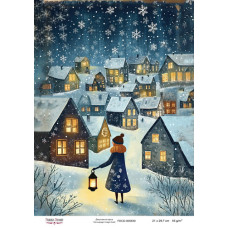 Декупажная карта Рождественная сказка, #839, 21x29,7см, Фабрика Декору