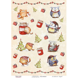 Декупажная карта #0267 21x29,7 см, Фабрика Декора