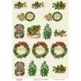 Декупажная карта #0284 21x29,7 см, Фабрика Декора