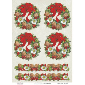 Декупажная карта #0308 21x29,7 см, Фабрика Декора