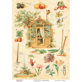 Декупажная карта #0354 21x29,7 см, Фабрика Декора