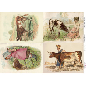 Декупажная карта #0404 21x29,7 см, Фабрика Декора