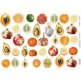 Декупажная карта #0414, 21x29,7 см, Фабрика Декора