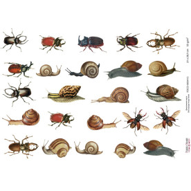 Декупажная карта #0415, 21x29,7 см, Фабрика Декора