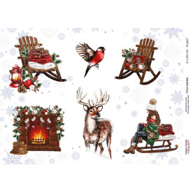 Декупажна карта #0466 21x29,7 см, Фабрика Декору