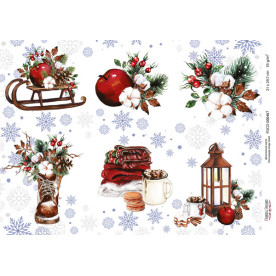 Декупажна карта #0467 21x29,7 см, Фабрика Декору