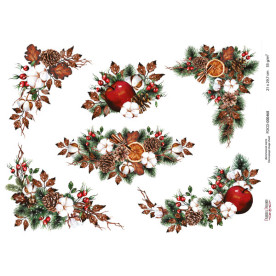 Декупажна карта #0468 21x29,7 см, Фабрика Декору