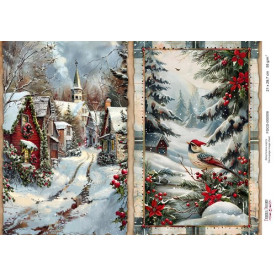 Декупажная карта #558, 21x29,7см, Фабрика Декору