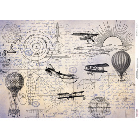 Декупажная карта #000746, 29,7x42см, Фабрика Декора