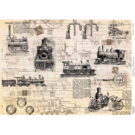 Декупажная карта #000748, 29,7x42см, Фабрика Декора