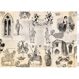 Декупажна карта # 000749, 29,7x42см, Фабрика Декору