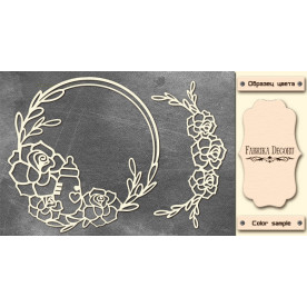 Набір чіпбордов Рамка для малятка 10х15 см # 534, колір молочний, Фабрика Декору