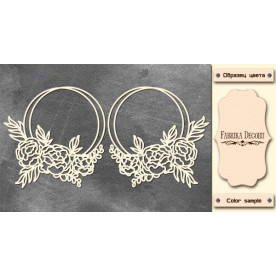 Набір чіпбордов рамки з півоніями 10х15 см # 570, Фабрика Декору