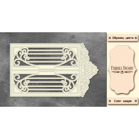 3D-чипборд дверь в стиле ампир 10х15 см #575, Фабрика Декора