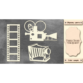 Набір чіпбордов, Кіно і фото, 10х15см # 591, Фабрика Декору