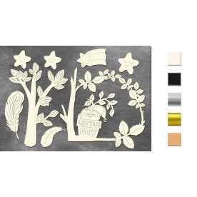 Набір чіпбордов, Little boy, Cutie sparrow boy, 10х15см # 609, Фабрика Декору