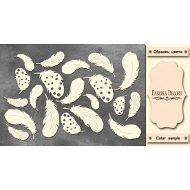 Набор чипбордов,ов, Feather, Cutie sparrow, 10х15см #613, Фабрика Декора