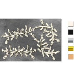  Набор чипбордов,ов Ветви ели 10х15 см #628, молочный, Фабрика Декора