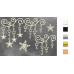 Набор чипбордов Вензель со звездочками и снежинками 10х15 см #635, молочный, Фабрика Декора