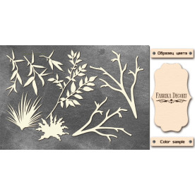 Набір чіпбордів, Гілочки #665, 10х15 см, 1,3 мм, Фабрика Декору