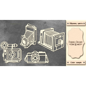 Набір чіпбордів, Фотоапарати #1 #669, 10х15 см, 1,3 мм, Фабрика Декору