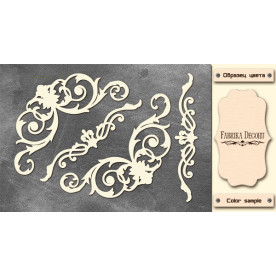 Набір чіпбордів, Вензелі #672, 10х15 см, 1,3 мм, Фабрика Декору