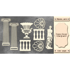 Набор чипбордов, Античный декор #674, 10х15 см, 1,3мм, Фабрика Декора