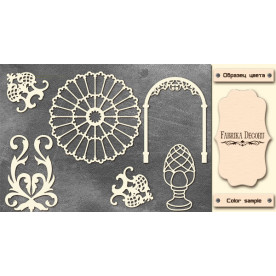 Набор чипбордов, Античный декор #2 #676, 10х15 см, 1,3мм, Фабрика Декора