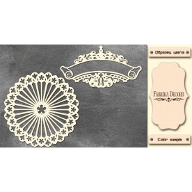 Набір чіпбордоів, Серветка і вензель, 10х15 см, 1,3 мм, Фабрика Декору