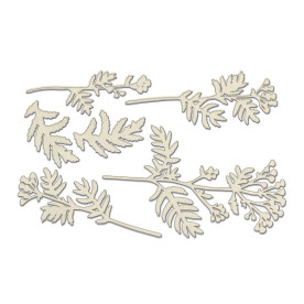 Набір чіпбордів, Summer botanical diary, # 690, бежевий, 10х15 см, Фабрика Декору