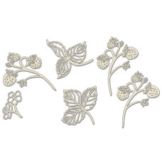 Набір чіпбордів, Summer botanical diary, # 695, бежевий, 10х15 см, Фабрика Декору