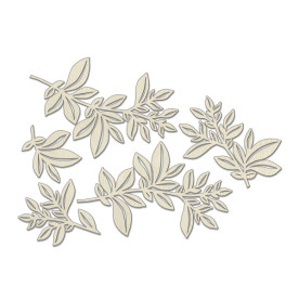 Набір чіпбордів, Summer botanical diary, # 697, бежевий, 10х15 см, Фабрика Декору