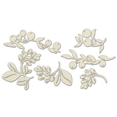 Набір чіпбордів, Summer botanical diary, # 698, бежевий, 10х15 см, Фабрика Декору