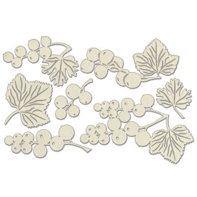 Набор чипбордов, Summer botanical diary, #700, бежевый, 10х15 см, Фабрика Декора