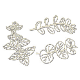 Набор чипбордов, Summer botanical diary, #703, бежевый, 10х15 см, Фабрика Декора