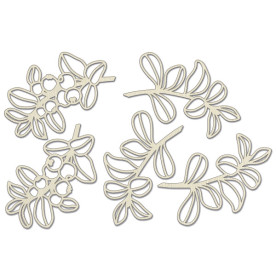 Набор чипбордов, Summer botanical diary, #705, бежевый, 10х15 см, Фабрика Декора