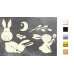 Набір чіпбордів, Sweet bunny, # 707, бежевий, 10х15 см, Фабрика Декору