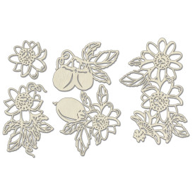 Набір чіпбордів, Botany exotic, # 711, бежевий, 10х15 см, Фабрика Декору