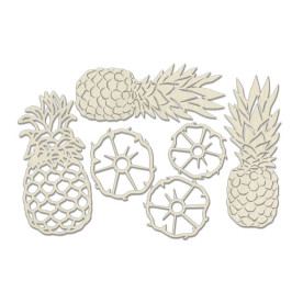 Набір чіпбордів, Botany exotic, # 713, бежевий, 10х15 см, Фабрика Декору