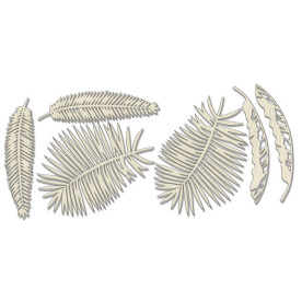 Набір чіпбордів, Botany exotic, # 717, бежевий, 10х15 см, Фабрика Декору