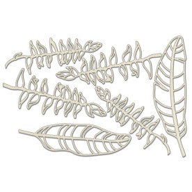 Набор чипбордов, Botany exotic, #719, бежевый, 10х15 см, Фабрика Декора