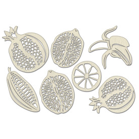 Набір чіпбордів, Botany exotic, # 721, бежевий, 10х15 см, Фабрика Декору