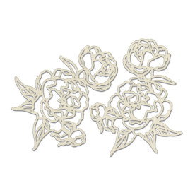 Набор чипбордов, Peony Garden, #726, бежевый, 10х15 см, Фабрика Декора