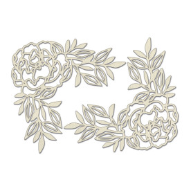 Набор чипбордов, Peony Passion, #731, бежевый, 10х15 см, Фабрика Декора