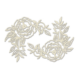 Набор чипбордов, Peony Passion, #732, бежевый, 10х15 см, Фабрика Декора