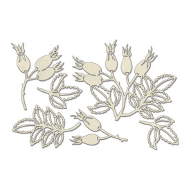 Набор чипбордов, Autumn botanical diary, #737, бежевый, 10х15 см, Фабрика Декора