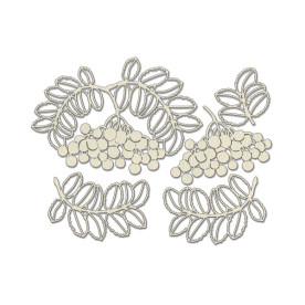 Набір чіпбордів, Autumn botanical diary, # 739, бежевий, 10х15 см, Фабрика Декору